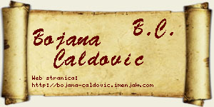 Bojana Ćaldović vizit kartica